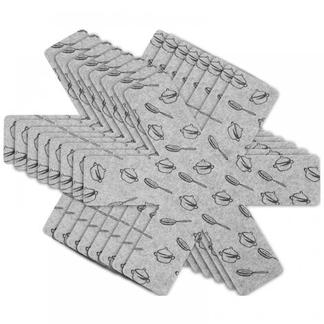BEBUSINGOTO Protectores de ollas y sartenes, 8 piezas (38 cm)