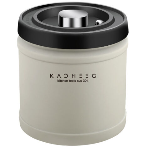 BEBUSINGOTO Recipiente hermético para café de acero inoxidable de 1100 ml, apto para granos de café, café molido, frutos secos, azúcar y cereales.