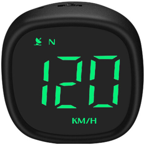 BEBUSINGOTO Reloj velocímetro GPS HUD universal M30 con brújula electrónica para coche, luz verde, recordatorio de fatiga al conducir para motocicletas.