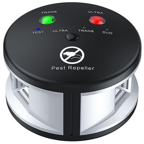 BEBUSINGOTO Repelente ultrasónico de alta intensidad para ratones, insectos, mosquitos, cucarachas, ardillas y otros roedores (UE)