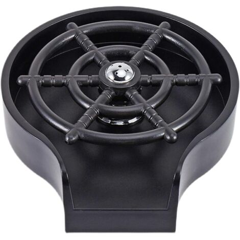 BEBUSINGOTO Rince Verre Evier, Rinçage à Expresso Accessoires pour éviers de Cuisine avec Jet Latéral, D'évier Rince-Verre Pour L'usage de Café de Barre de Maison(Noir)