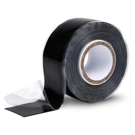 BEBUSINGOTO Ruban Adhésif Isolant Silicone 25 Mm X 3 M - Ruban Silicone Noir - Ruban Adhésif Imperméable