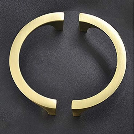 BEBUSINGOTO Schrankgriffteile, Schubladengriffe, Schrankgriffe, TV-Schrankgriffe, elegante goldene Kupfergriffe, Doppellochgriffe