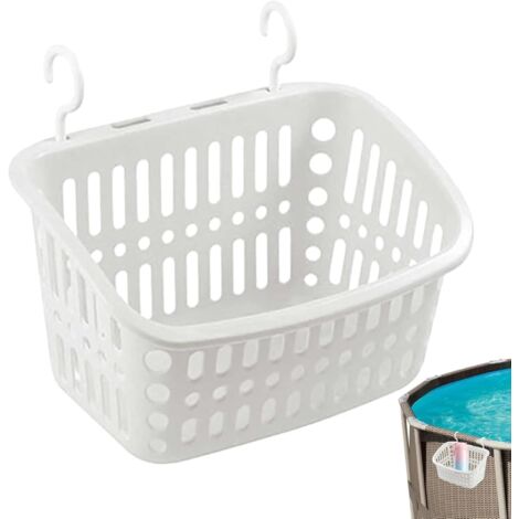 BEBUSINGOTO Schwimmbecken  Pool-Aufbewahrungskorb  Tragbares Poolzubehör, erweiterbarer Poolkorb für Waschküche, Badezimmer, Küche, Garten