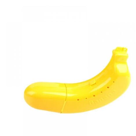 BEBUSINGOTO Scrollsqy 2er-Pack Outdoor-Bananen-Schutzhülle Lunchbox Obstaufbewahrungshalter