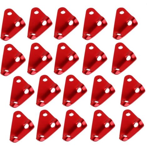 BEBUSINGOTO Seilspanner, 20 Stück Zeltspanner 3 Löcher Dreieck Aluminiumlegierung Langlebiger Seilspanner für Zeltplane Wandern Camping