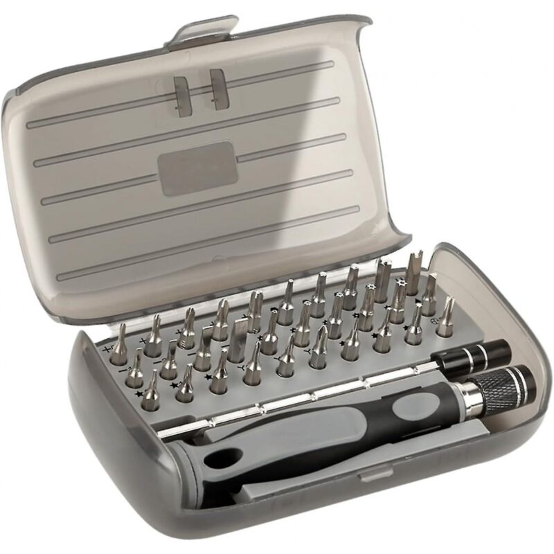 Image of Set di cacciaviti, 32 in 1 mini set di cacciaviti, set di cacciaviti di precisione da 30 pezzi con scatola di immagazzinaggio, piccolo portatile per