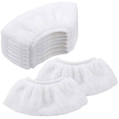 BEBUSINGOTO Set mit 8 Mikrofasertüchern für Kärcher, Handdüsentücher, Zubehör für Dampfreiniger SC 1, 2, 3, 4, 5
