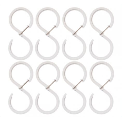 BEBUSINGOTO Set mit 8 platzsparenden, robusten und langlebigen Haken zum Aufhängen von Mänteln, Hüten, Schals und Kleidung.
