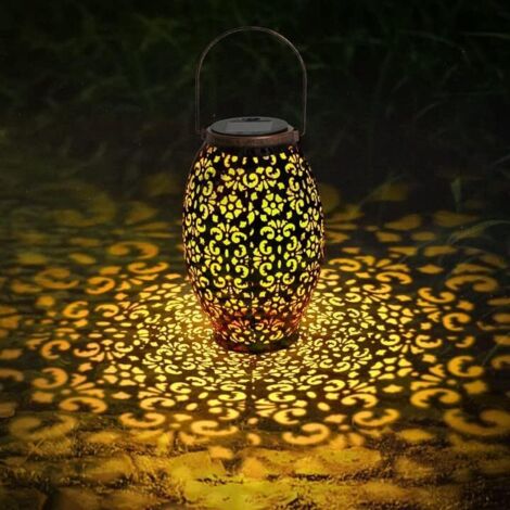 BEBUSINGOTO Solarlaterne Außen, LED Solarlampe Außen IP55 Wasserdicht Dekorative Beleuchtung Licht für Garten, Terrasse, Patio, Rasen Flur Auffahrt Party Hof und Weg