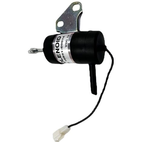 BEBUSINGOTO Solenoide di arresto carburante 16851-60014 Solenoide di arresto carburante di ricambio per Kubota BX2230D RTV900R RTV900T B7410D BX1500D BX1800D