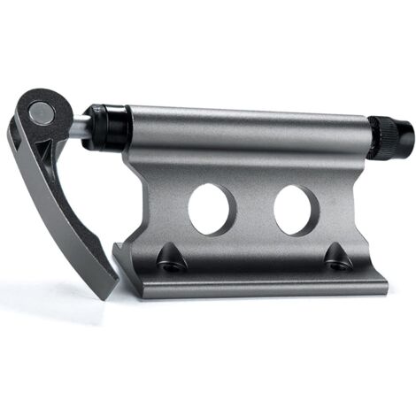BEBUSINGOTO Soporte de horquilla de bicicleta de aleación de aluminio, plateado, para bicicletas de montaña, coches y bicicletas.