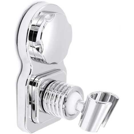 BEBUSINGOTO Soporte para cabezal de ducha con ventosa, ajustable 360 grados, soporte para reloj portátil desmontable con ventosa para baño, reutilizable.