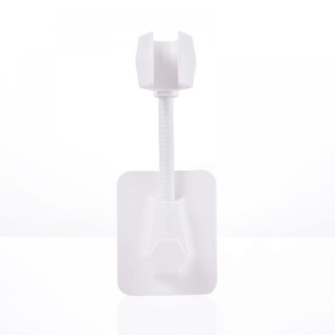 BEBUSINGOTO Soporte para cabezal de ducha de mano sin clavos, soporte ajustable, montaje en pared para baño con disco adhesivo