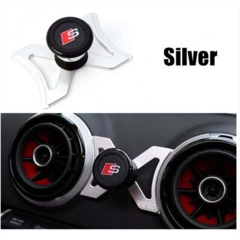 BEBUSINGOTO Soporte para teléfono de coche para Audi A3 S3 RS3 8V, soporte para ventilación de aire, soporte giratorio de 360 grados, soporte magnético para GPS, accesorios de estilo de coche, color