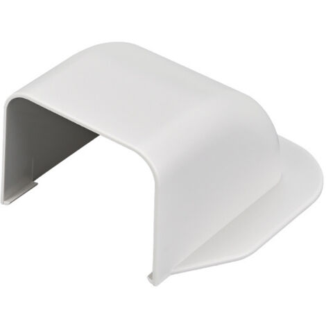 BEBUSINGOTO Sortie de mur coudée pour goulotte 80 x 60 mm - blanc