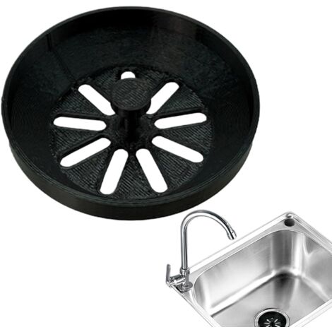 BEBUSINGOTO Spülbecken-Abflusssieb, Spülbecken-Abflussabdeckung Verstopfungsfrei, Küchenzubehör, verstärkter Haarfang für Badewanne, Waschküche, Badezimmer und Waschbecken