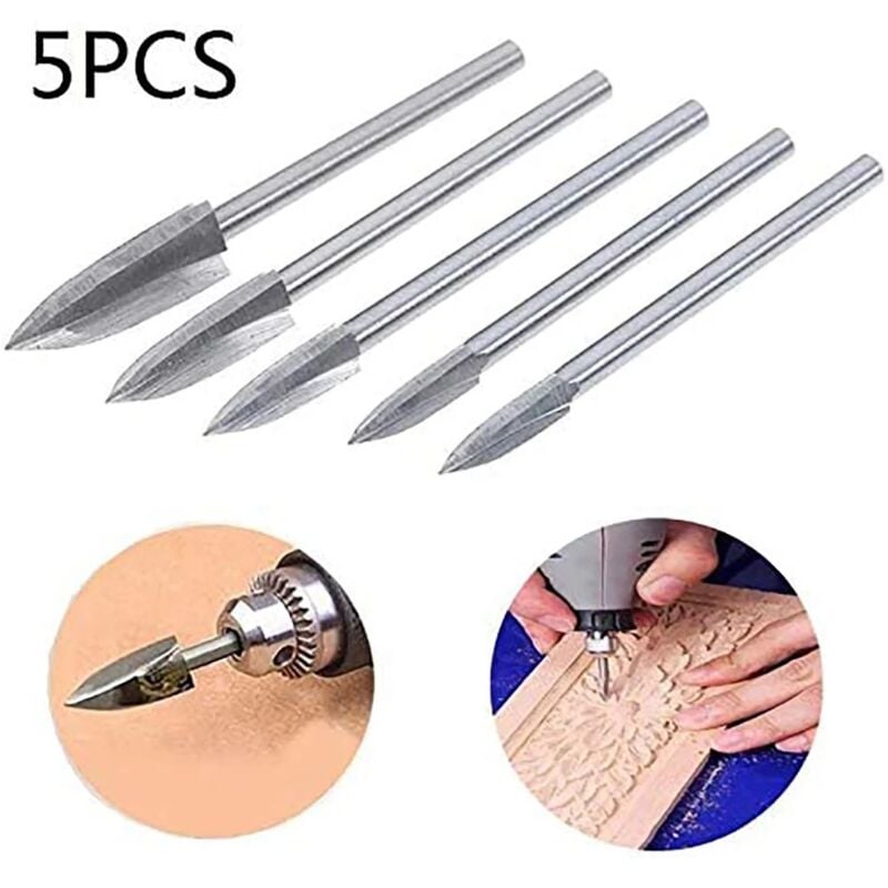 Image of BEBUSINGOTO stücke Holz Gravur Bits Carving Werkzeuge für Dreh Werkzeug Zubehör