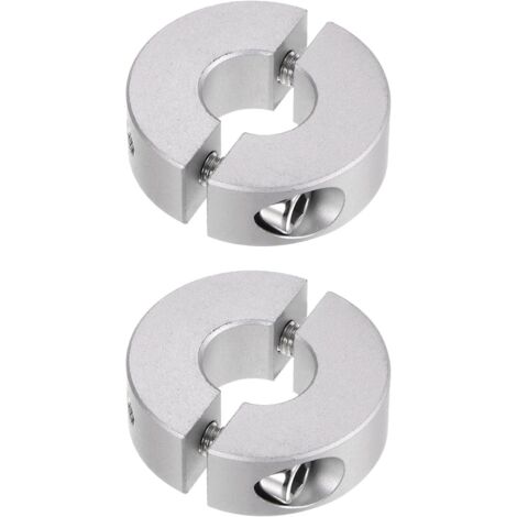 BEBUSINGOTO Stück Einstellring-Achsenanschlagring, doppelt geteilter Anschlag für 14-mm-Wellenkragen-Schraubklemme, 35 mm Außendurchmesser, 12 mm Breite, Stiftpositions-Haltescheibe, Riemenscheibe, W