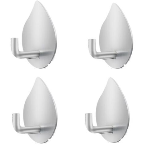 BEBUSINGOTO Stück Klebehaken Selbstklebende Wandhaken Edelstahlhaken Wasserdicht Rostfrei Haken Ohne Bohren für Schlafzimmer Badezimmer
