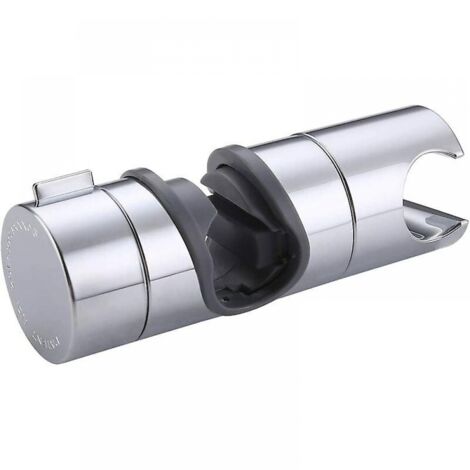 BEBUSINGOTO Support de douche 18-25 mm de diamètre, support de douchette à main, accessoires de salle de bain, colonne de douche réglable, support de pomme de douche de remplacement, ABS chromé