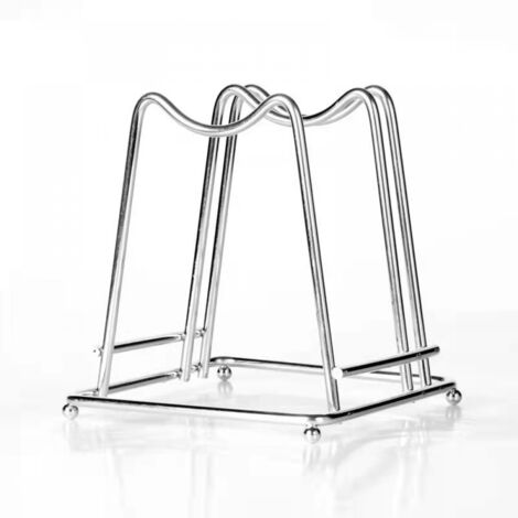 BEBUSINGOTO Support de planche à découper en acier inoxydable, support de planche à découper, organisateur ménager de cuisine, support de planche à découper