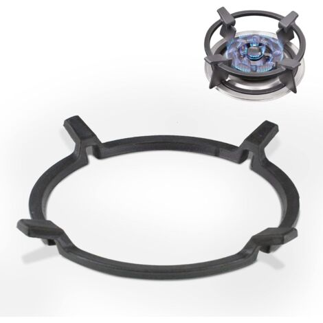 BEBUSINGOTO Support de Poêle à Wok en Fonte Support de Wok Universel Adaptateur Wok Gaz pour Poêle en Fonte Antidérapant Noir, pour Brûleurs,Plaques à Gaz,Cuisinières