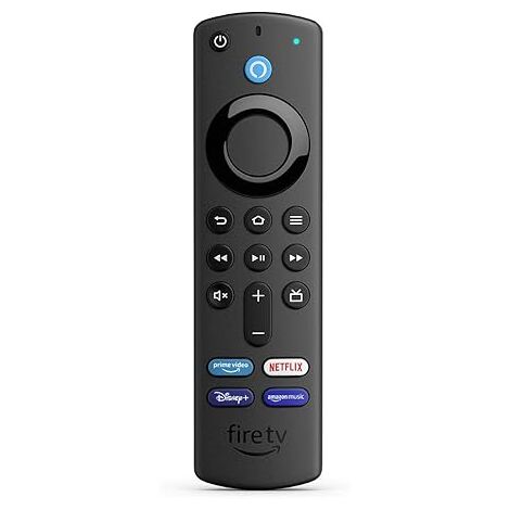 BEBUSINGOTO Telecomando vocale Alexa (3a generazione) per Fire TV, con pulsanti di controllo TV, dispositivo Fire TV compatibile richiesto, modello 2021