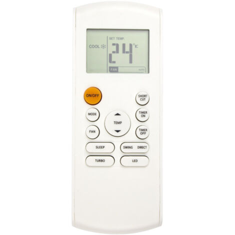 BEBUSINGOTO Télécommande de climatisation avec rétroéclairage LED de remplacement pour