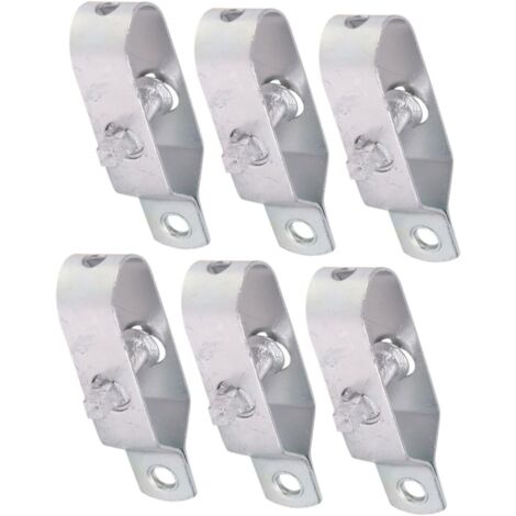 BEBUSINGOTO Tensor de cable galvanizado de 6 piezas para valla de jardín. Tensor de alambre de acero resistente. Accesorio profesional fácil de usar para ajustar la tensión de cuerdas y cables.