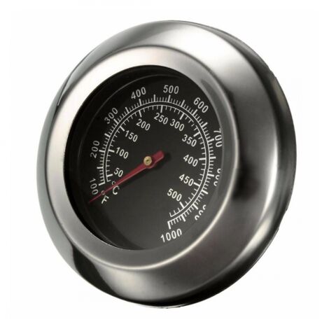 BEBUSINGOTO Termómetro para parrilla de acero de 50 a 500 grados Celsius Termómetro para parrilla de barbacoa Termómetro para horno Termómetro para horno