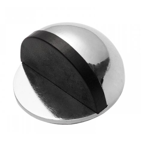 BEBUSINGOTO topes de puerta adhesivos de acero inoxidable con protección de goma para todo tipo de suelos duros. Protegen puertas y paredes.