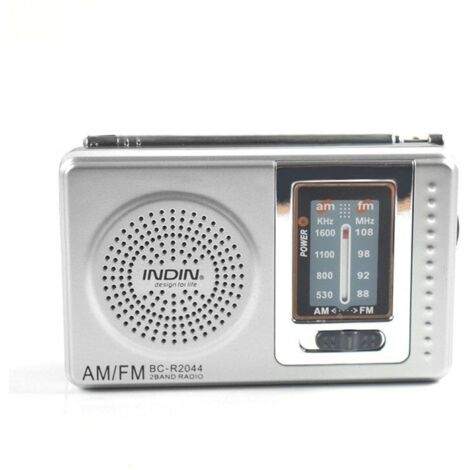 BEBUSINGOTO Tragbares Radio, AM(MW)/FM-Batterieradio, Transistor-Taschenradio mit exzellentem Empfang und hervorragender Klangqualität, Mini-Taschenradio