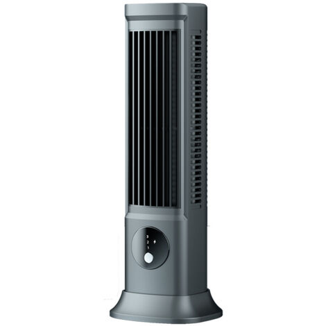 BEBUSINGOTO Turmventilator, blattloser Tischventilator, sicherer und verstellbarer professioneller Tischturmventilator mit 3 Geschwindigkeitsstufen, tragbar und effizient, leise für Zuhause oder Büro