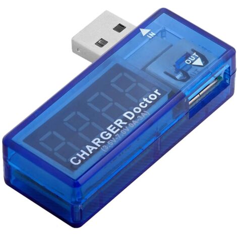 BEBUSINGOTO USB-Ladegerät Arzt Multimeter Verbrauchsdetektor Messer Spannung Digitalvoltmeter
