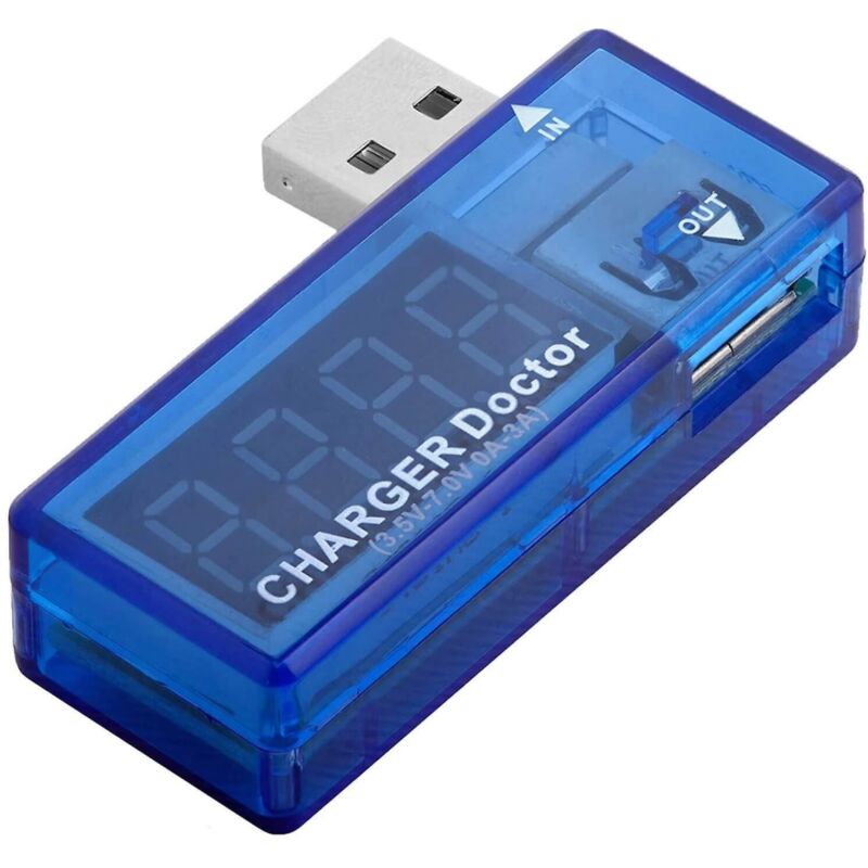 Image of BEBUSINGOTO USB-Ladegerät Arzt Multimeter Verbrauchsdetektor Messer Spannung Digitalvoltmeter