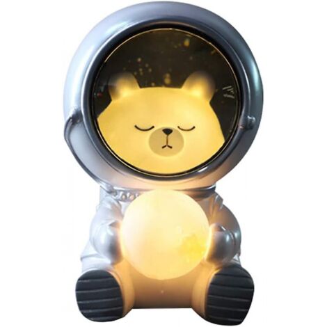 BEBUSINGOTO Veilleuse astronaute, veilleuse LED USB, veilleuse chien astronaute, lampe de chevet décorative, décoration de table de chambre d'étudiant pour enfants