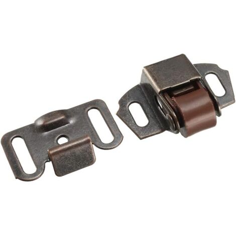BEBUSINGOTO Vintage Schranktür Einzelrollenschloss Kupfer Kugelschloss Hardware 3 Stück
