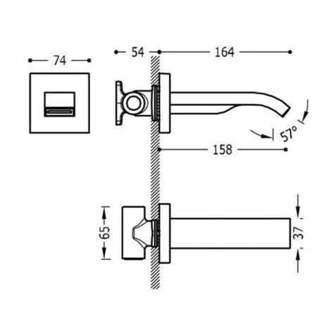 Bec cascade Chrome - TRES 20718107