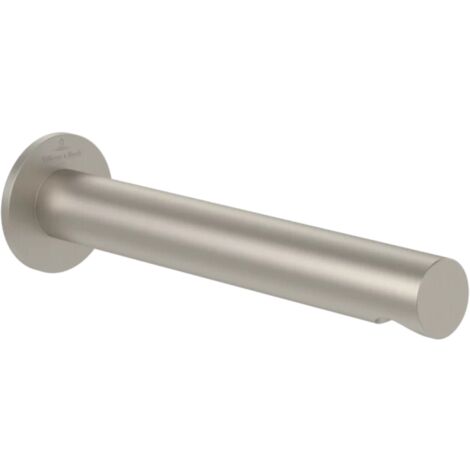 Bec de baignoire VILLEROY ET BOCH Loops & Friends montage mural Brushed Nickel Matt