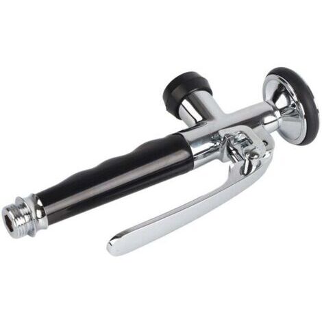 Bec de douchette pour robinet de cuisine – Acier inoxydable – Longueur 211 mm – Connexion G 1/2' – Filtre autonettoyant pour évier