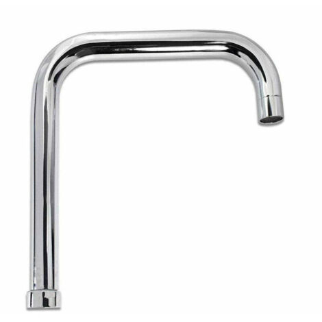 Bec de rechange pour mitigeur d'évier de cuisine en chrome poli de 26 cm -
