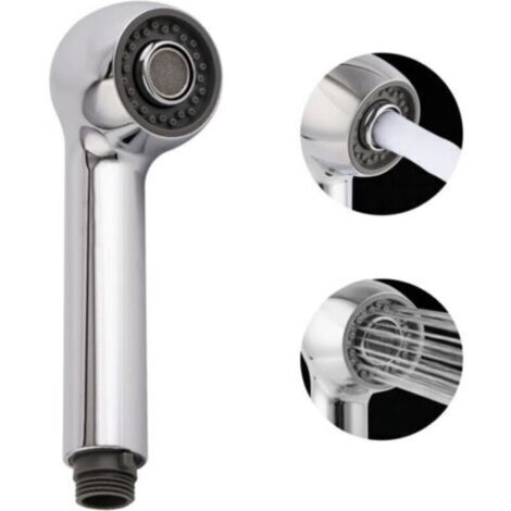 Bec de rechange pour robinet de cuisine extractible, tête de robinet d'évier à 2 fonctions, connecteur mâle G1/2 ou 13/16", non universel, nickel brossé, plaqué chrome