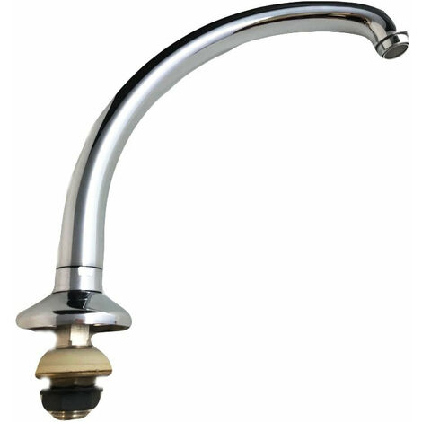 Bec de robinet pivotant avec raccord 1/2 - chromé