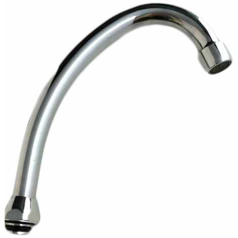 Bec de robinet universel pour robinet mono trou 3/4 haut 250 mm - chromé
