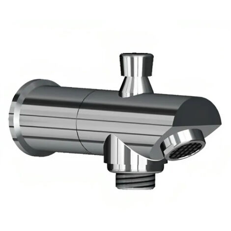 Bec fixe mural avec inverseur pour robinet bain douche encastré