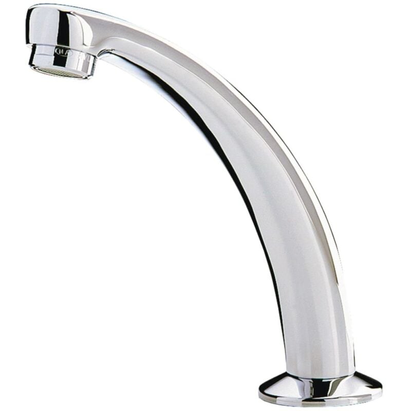 Bec orientable pour lavabo diamètre : 15 x 21 Lg : 130 chrome Laiton Pièce Presto Ref. 30202