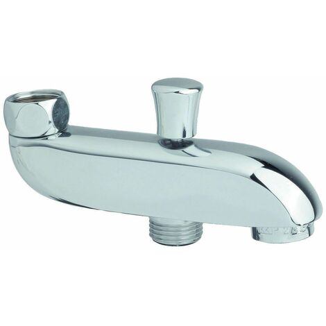 Bec pour bain/douche 15/21 - Chromé - Bois