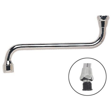 Bec standard par dessous chromé écrou 15/21 300mm