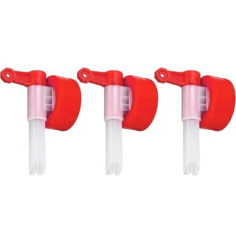 Bec verseur DIN 45 (lot de 3) Robinet pour bidon Bec verseur/Robinet doseur adapté aux bidons de 5/10 litres avec filetage DIN 45